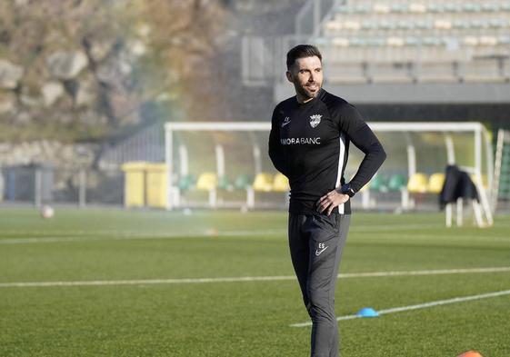 Sarabia, en un entrenamiento con el club.