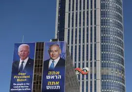 Biden eta Netanyahuren kartelak Tel-Aviven