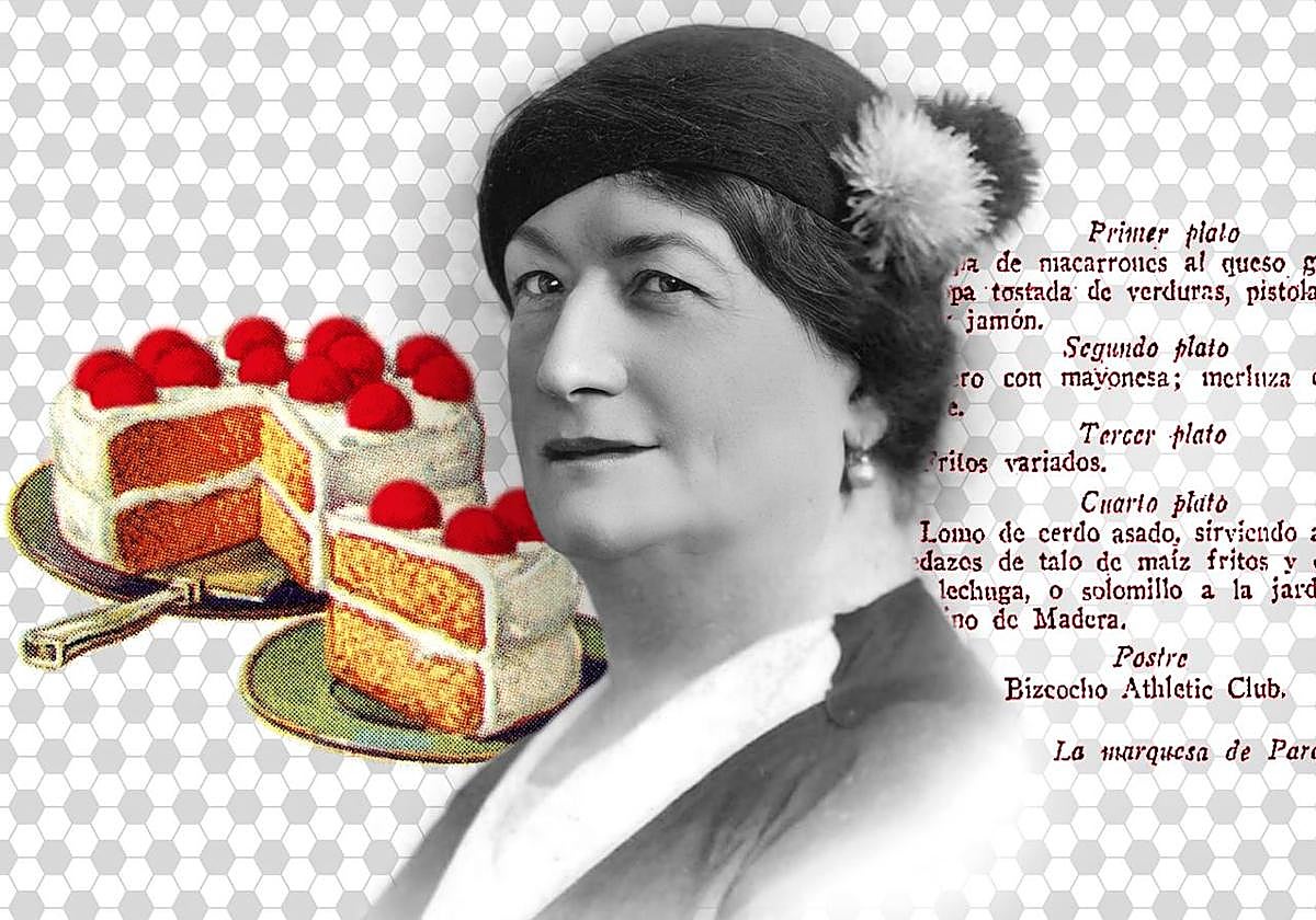 María Mestayer, alias «marquesa de Parabere», y uno de sus menús futboleros (periódico Excelsior, 15 de marzo de 1930).