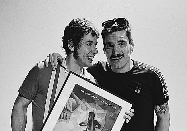 Junto a Jon Aramendi con el cortometraje 'Habana Glass'