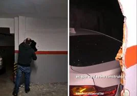 Conflicto vecinal: encuentra su BMW emparedado en el garaje