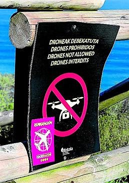 Imagen - Cartel que la Diputación ha colocado hace poco en el entorno.