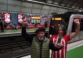 Seis horas de trabajo de madrugada: así se transformó la estación de metro de Moyua en San Mamés