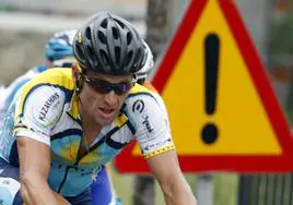 Lance Armstrong, durante un Tour de Francia.
