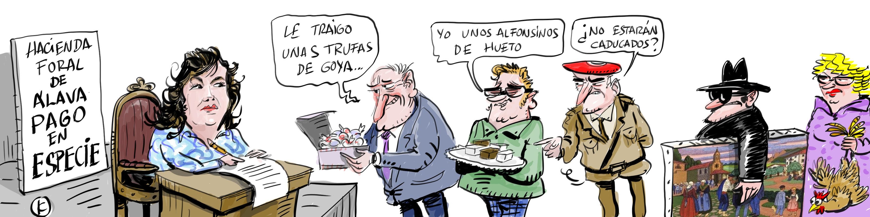 La viñeta de Cerrajería y el pago en especie a la Hacienda alavesa