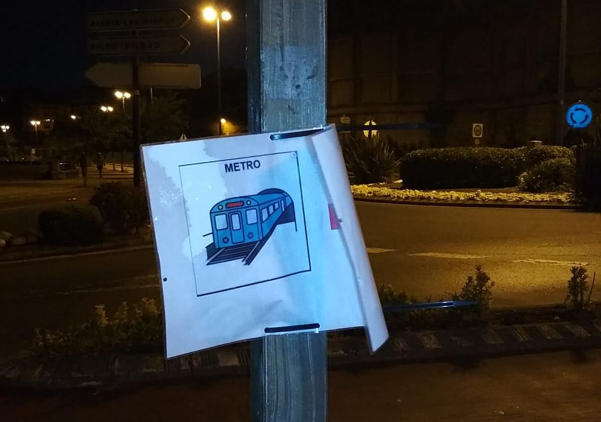 El cartel que ha denunciado el PP de Getxo.