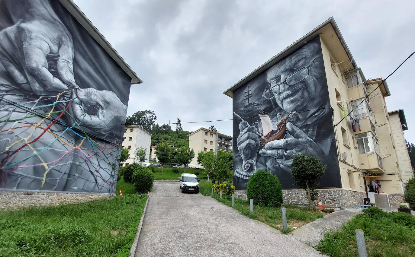 El museo al aire libre Ondarroa aumentará este verano con dos nuevas creaciones.