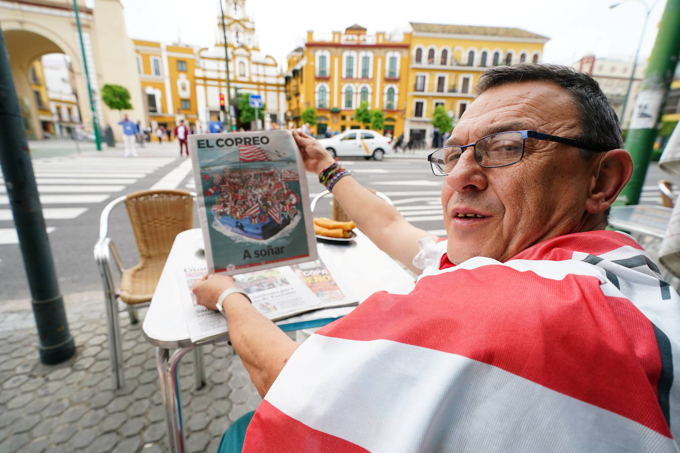 Las fotos de la final: la afición se vuelca con el Athletic en Sevilla