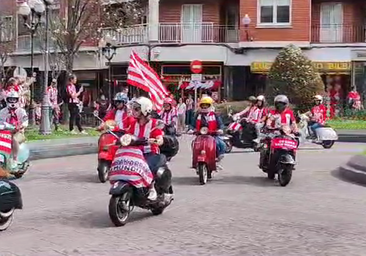 Los mejores vídeos de la afición rojiblanca en Bizkaia