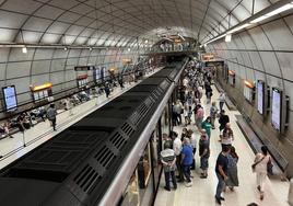 Reabierto el metro entre Leioa y Aiboa tras el arrollamiento de esta mañana en Neguri