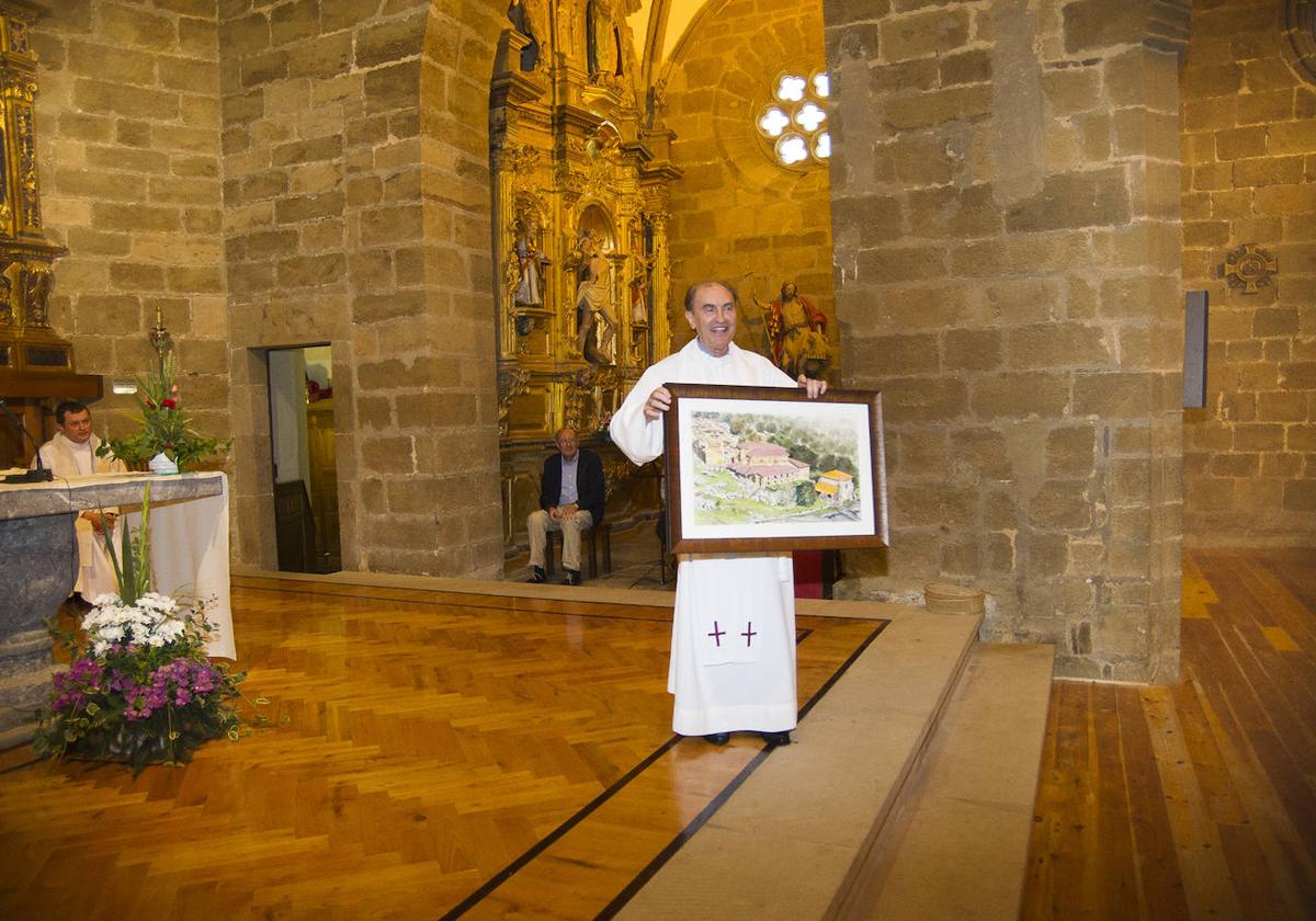 José María García en 2017, cuando los fieles del Yermo le rindieron un homenaje.