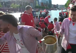 Así ha bajado la Copa de la gabarra