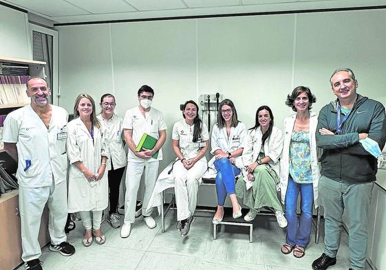 Equipo dedicado a la atención del párkinson en el hospital de Cruces.