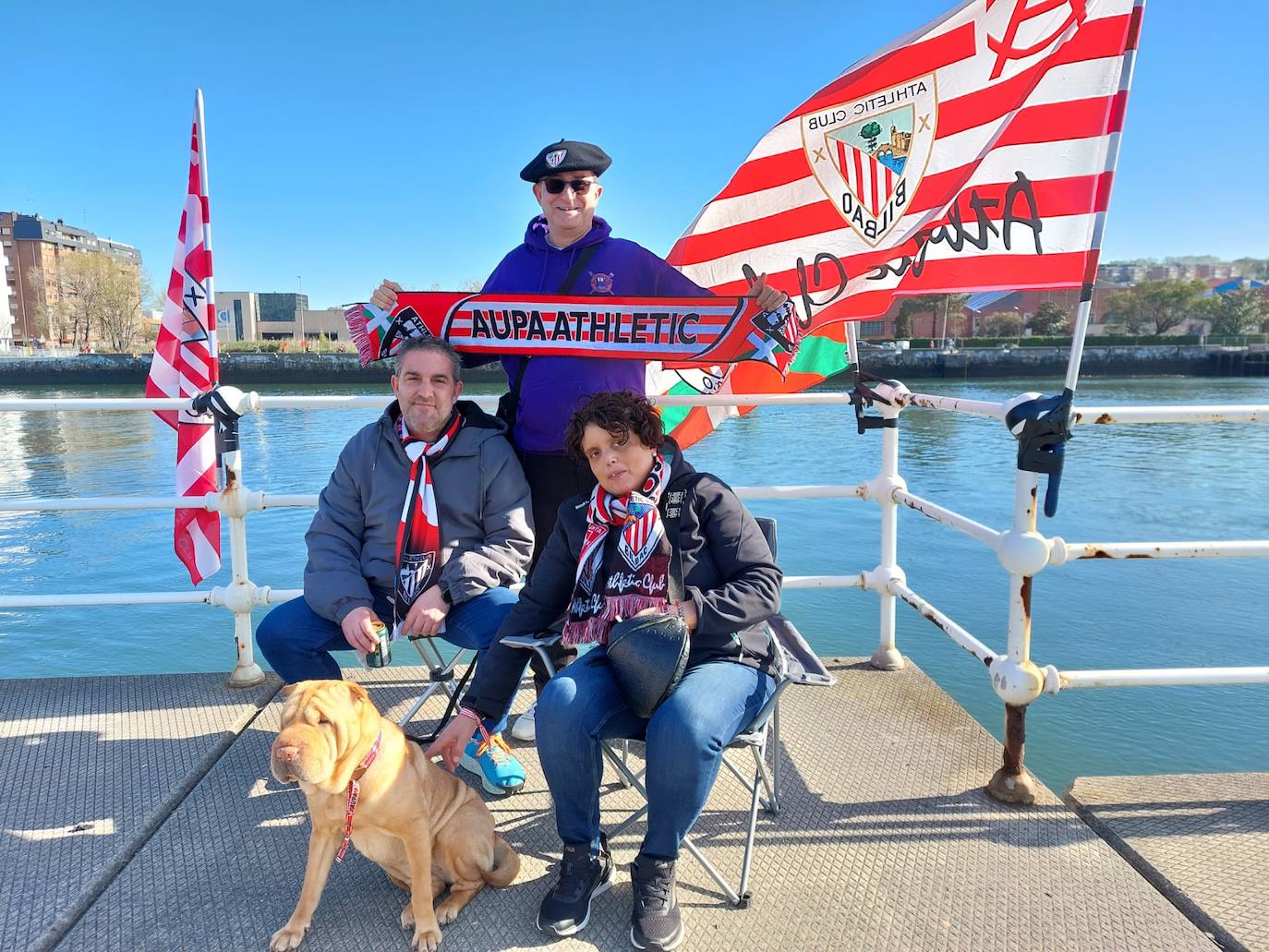 Sestao cierra el espigón de la Benedicta, con el aforo completo