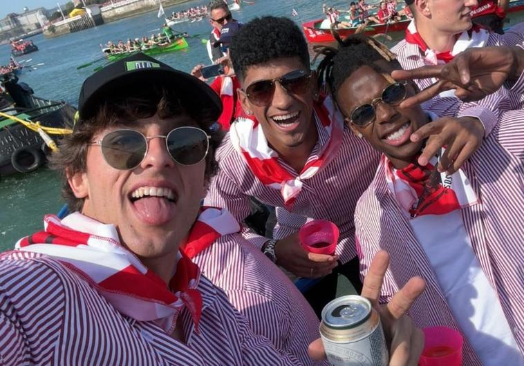 El gesto de Unai Gómez con sus paisanos de Urdaibai