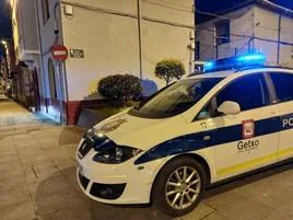 Un coche de la Guardia Urbana en otra actuación.