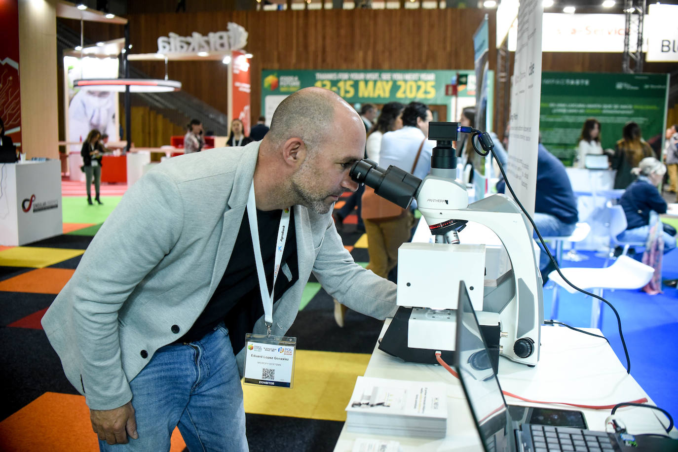 Uno de los puestos instalados en el congreso de la industria alimentaria que se desarrolla en el BEC.