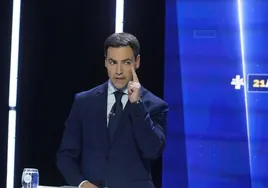 Imanol Pradales durante el debate.