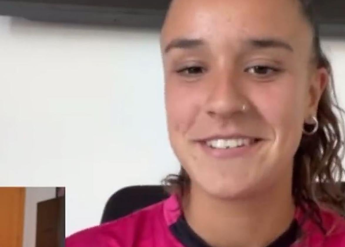 Nerea Nevado, en un momento de la entrevista.