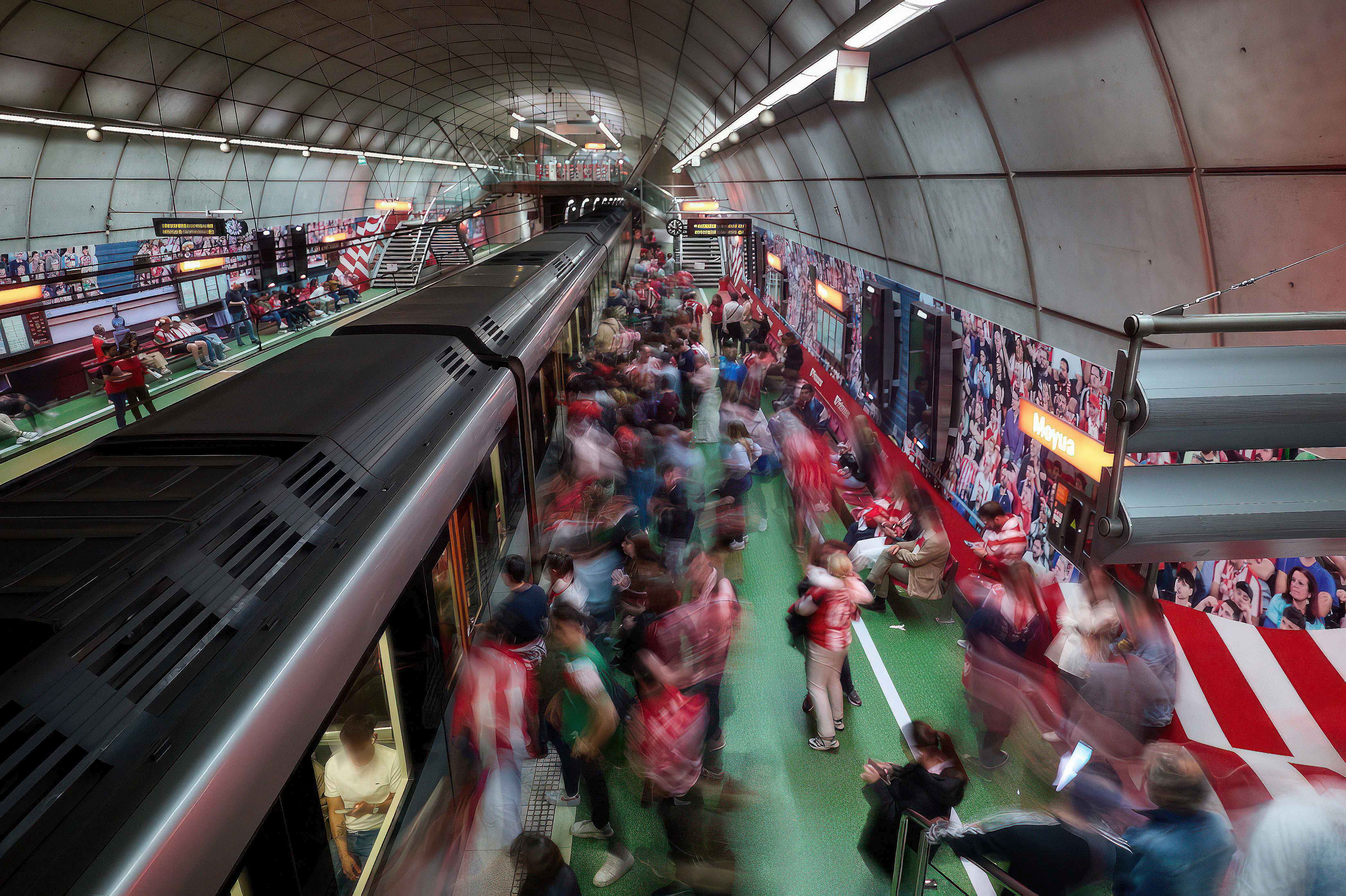 La estación de metro que simula ser San Mamés ya tiene fecha de caducidad