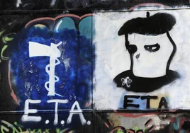 Pintada con el logotipo de ETA