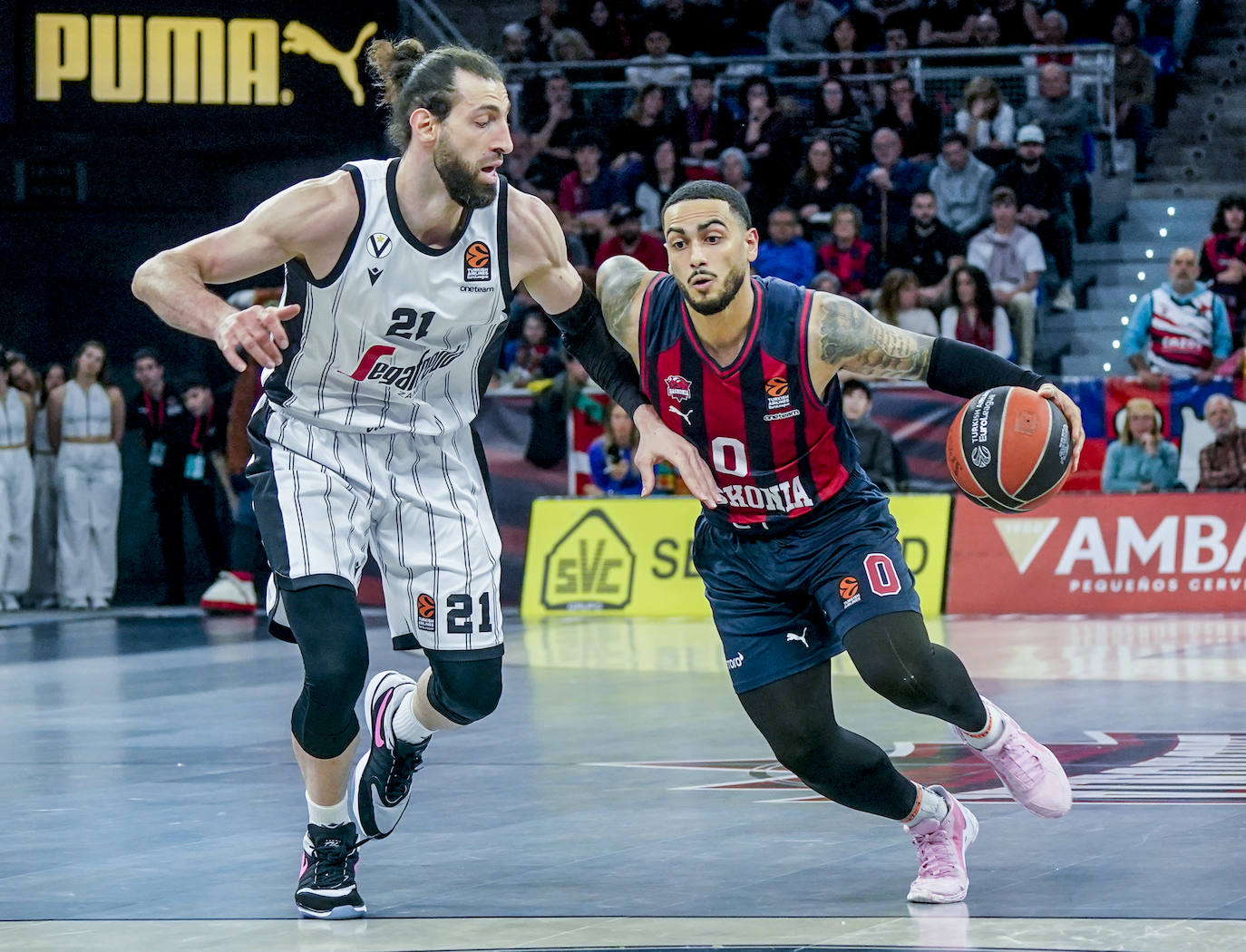 La crucial victoria del Baskonia sobre el Virtus Bolonia