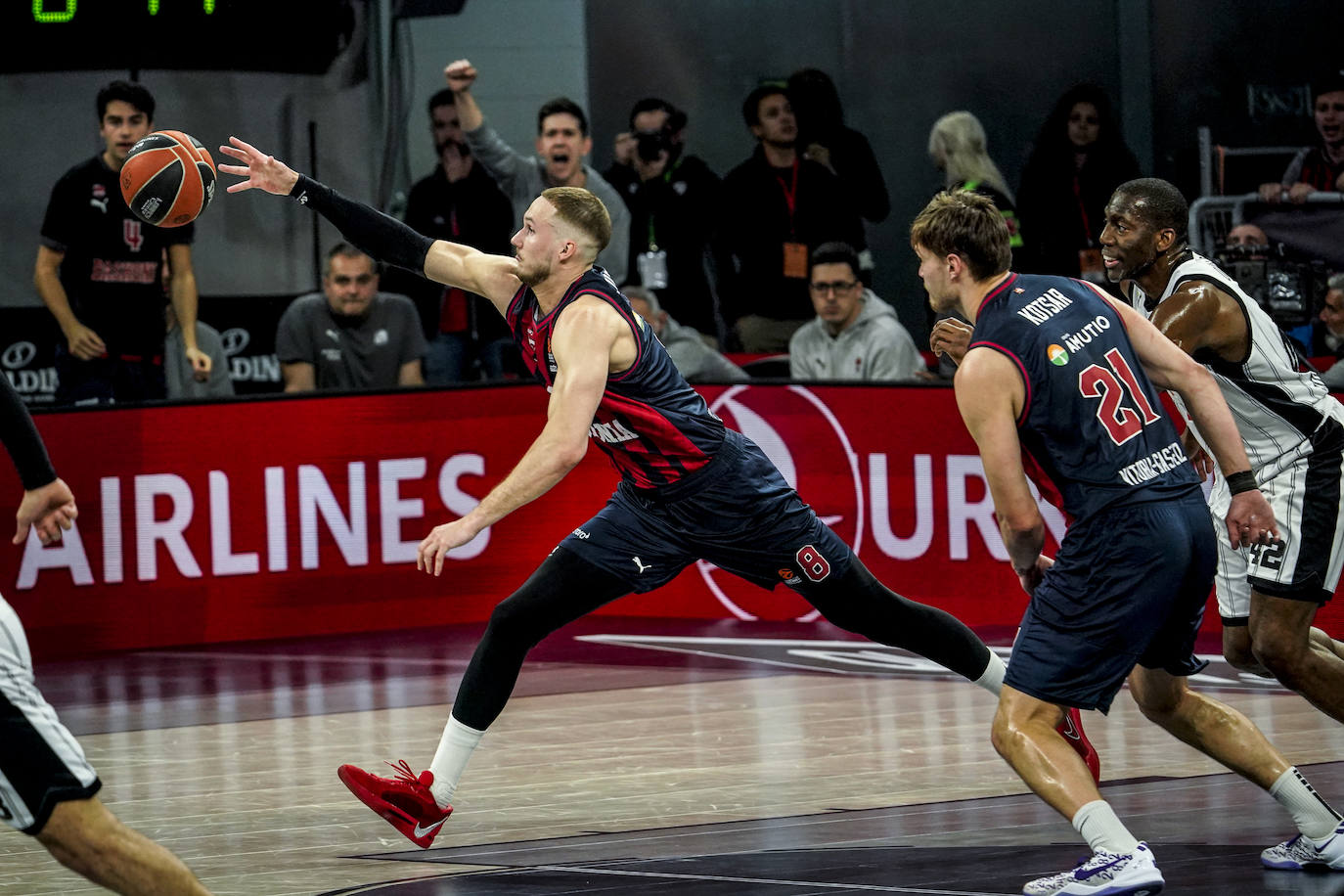 La crucial victoria del Baskonia sobre el Virtus Bolonia