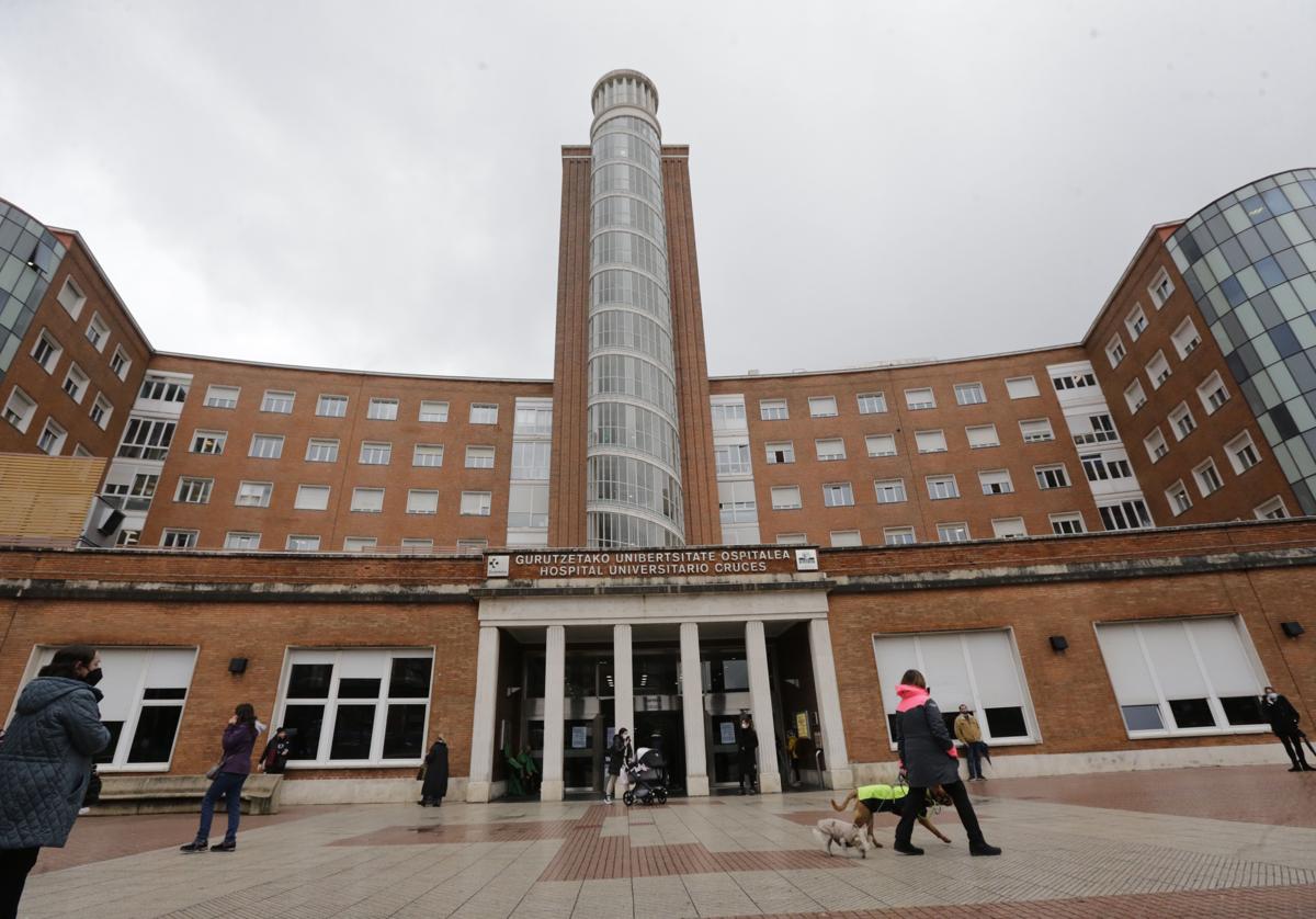 Vista del hospital de Cruces, en Barakaldo, donde será tratado Álex García.