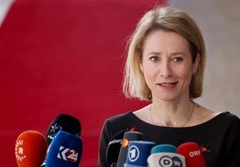 La primera ministra de Estonia, Kaja Kallas.