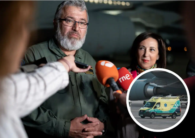 Médicos del hospital de Cruces operaron a Álex García poco después de aterrizar en Loiu