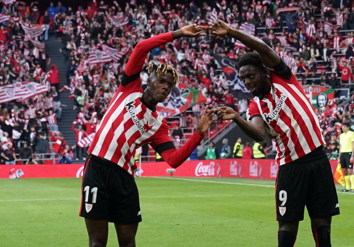 El vacile de Iñaki Williams al vestuario del Athletic: «Para 2025 vamos a ser un once entero de negros»