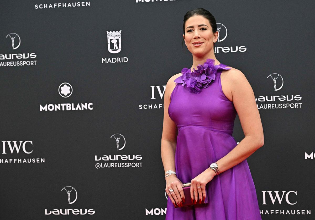 Garbiñe Muguruza, en los premios Lauraus.