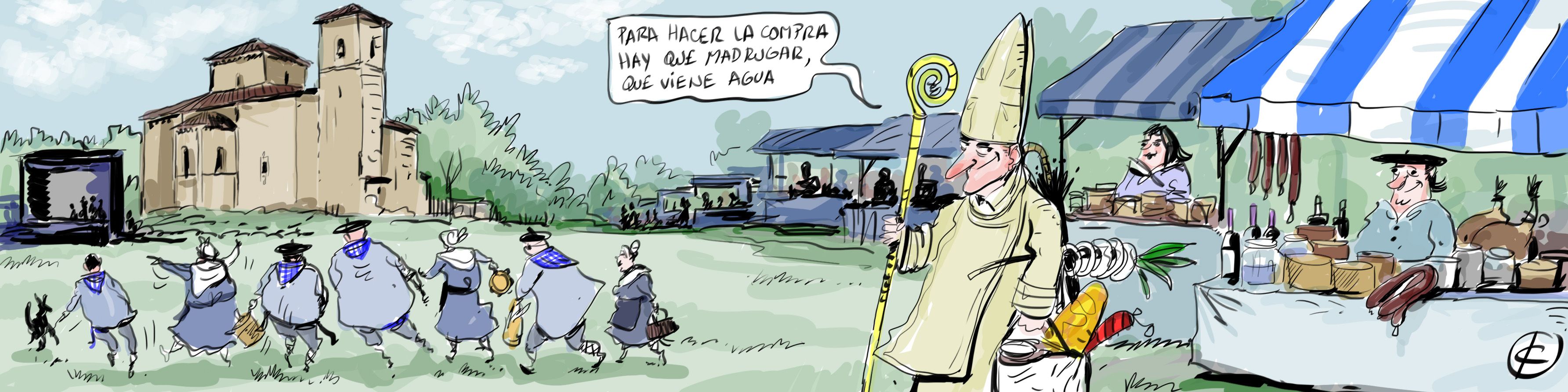 La viñeta de Cerrajería y la fiesta de San Prudencio