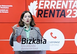 Itxaso Berrojalbiz, diputada de Hacienda y Finanzas.