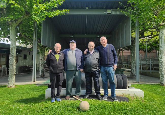 Idiañez, Molinuevo, Varona y González, cuatro de los más veteranos.