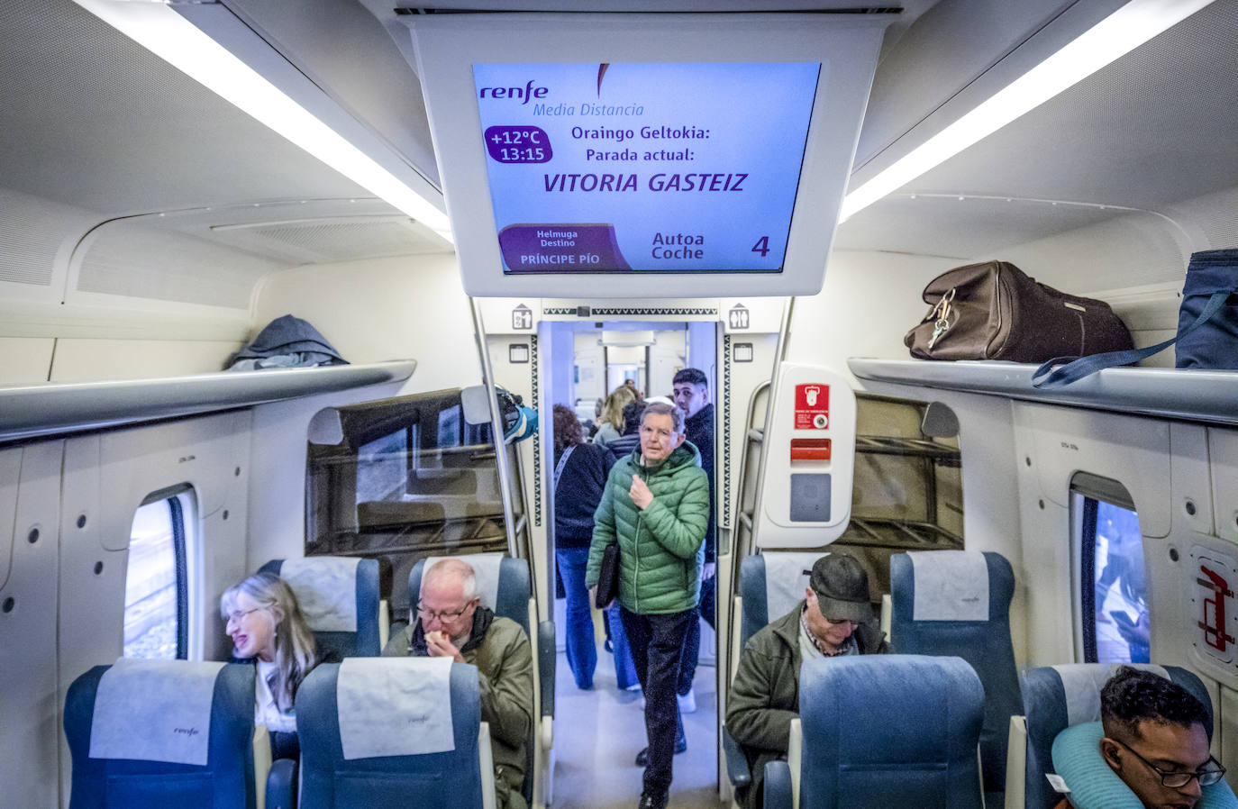 Así es el viaje en el tren Miranda-Alsasua