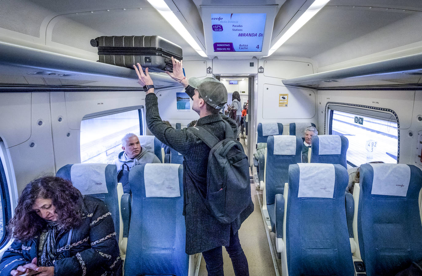Así es el viaje en el tren Miranda-Alsasua