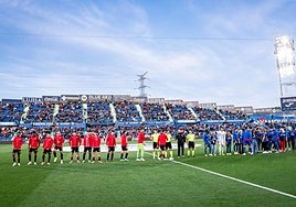 Gritos de 'puto vasco el que no bote' en el Coliseum después de que el Getafe pidiese que no se insulte