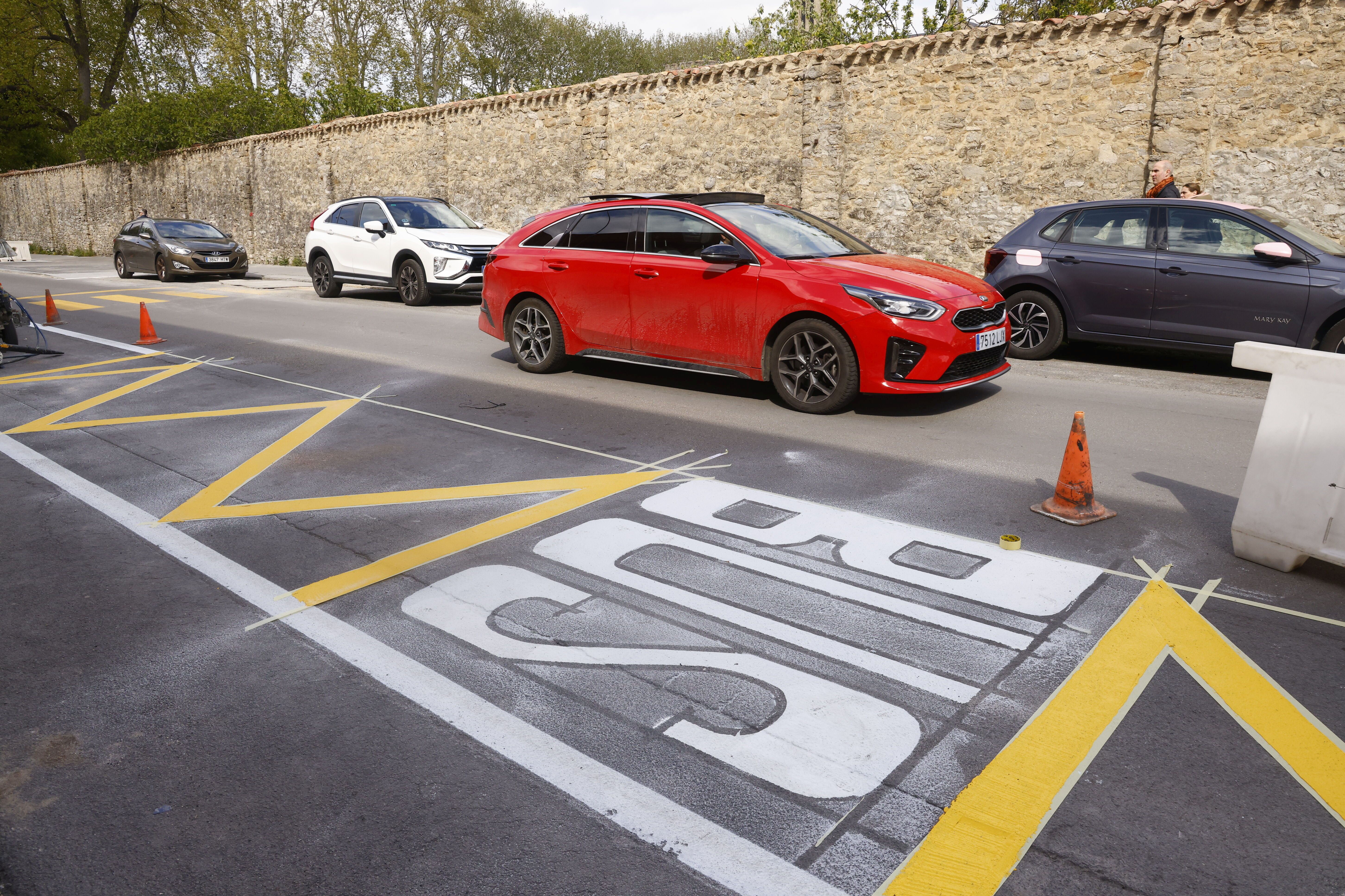 Trabajos desarrollados en la calle Corazonistas.