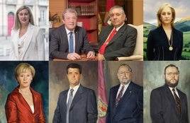 Mosaico con algunos de los presidentes de la institución en la etapa democrática.