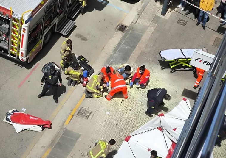 Un hombre se quema a lo bonzo delante de su expareja en plena calle en Burgos