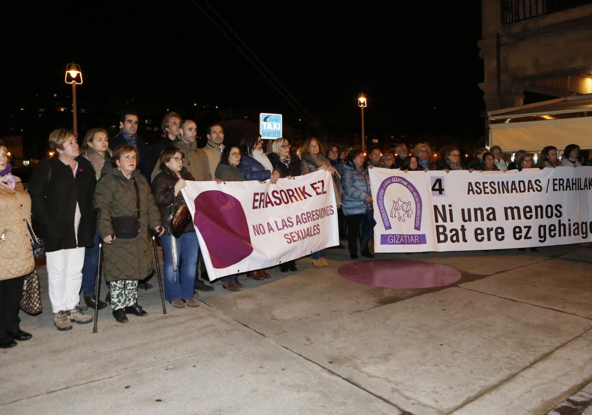 Manifestación por una agresión machista.