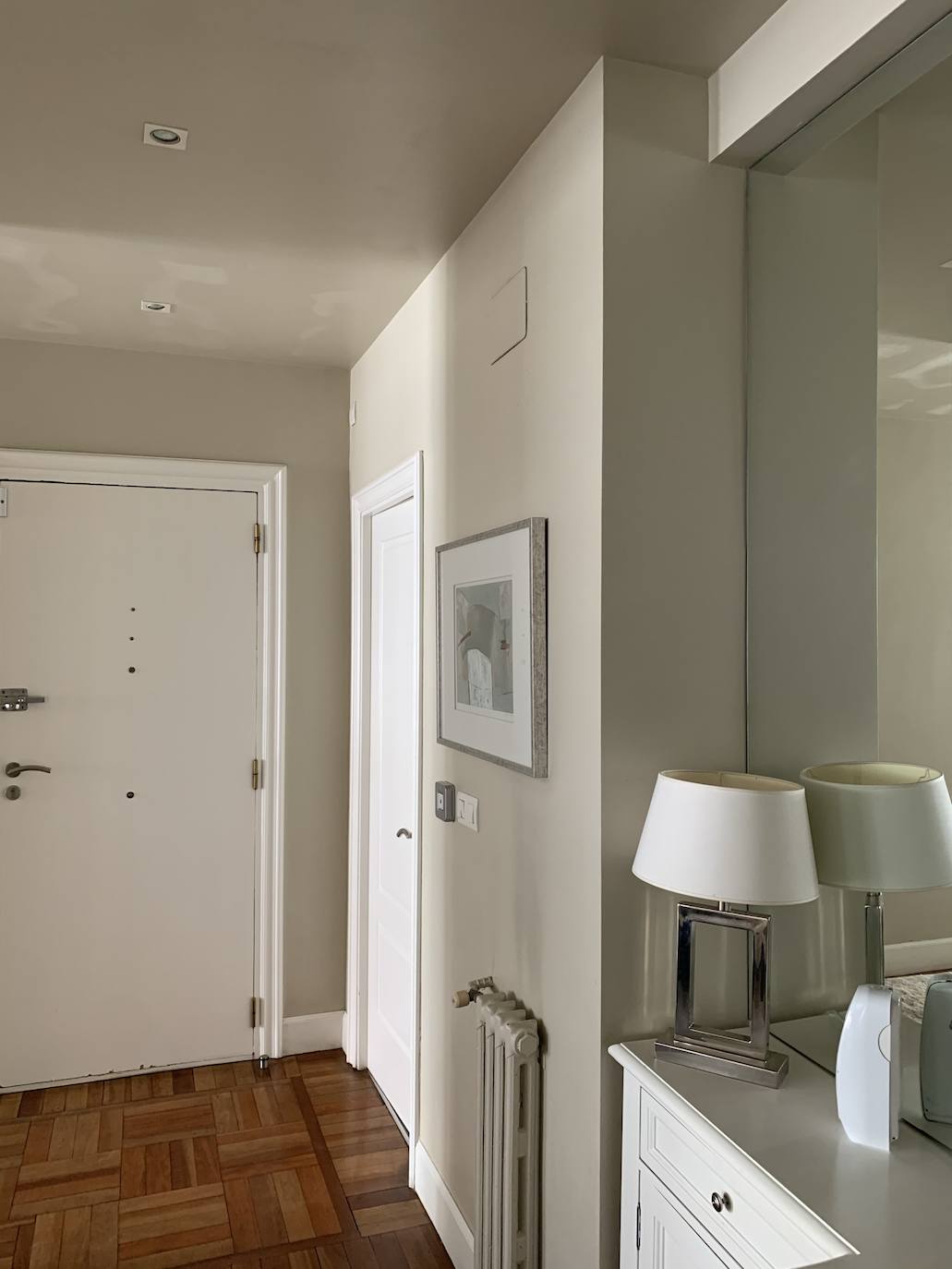 El recibidor antes de la reforma. 