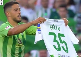 El bonito gesto del Betis con Félix Garreta: Fornals dedica su gol al joven futbolista del Amorebieta, en coma