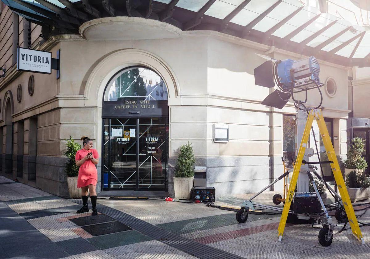 El Hotel Ciudad de Vitoria acogió a inicios de noviembre el rodaje de algunas escenas de 'Marco', película dirigida por Arregi y Goenaga.