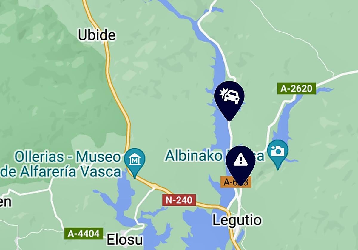 Un conductor herido al salirse de la calzada en Legutio