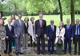 El Rey regresa a Chillida Leku para inaugurar una exposición en el centenario del escultor