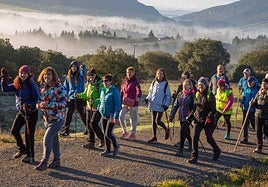 Las marchas populares tienen muy buena acogida en Iruña de Oca.