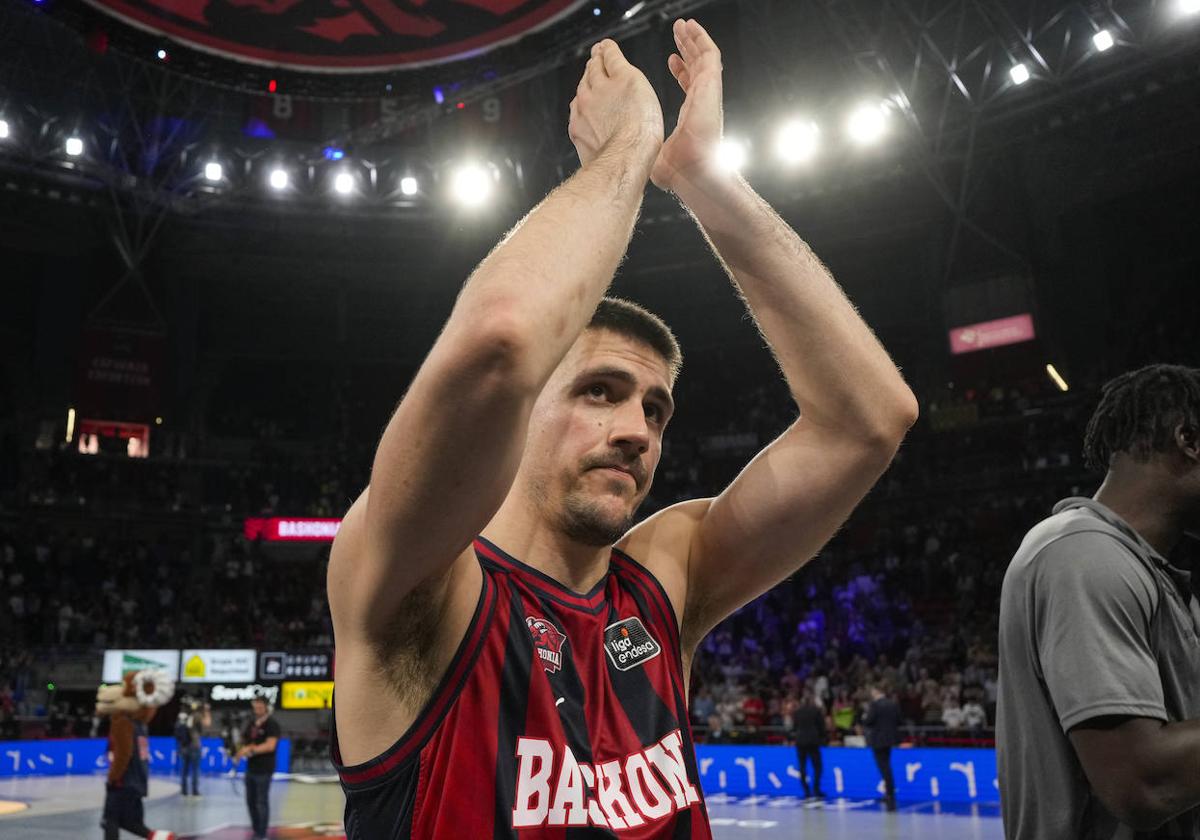 Marinkovic agradece el apoyo a la afición del Baskonia.