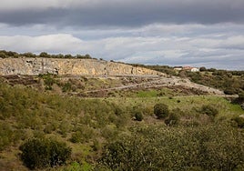 Vista de la mina de Nanclares de la Oca.
